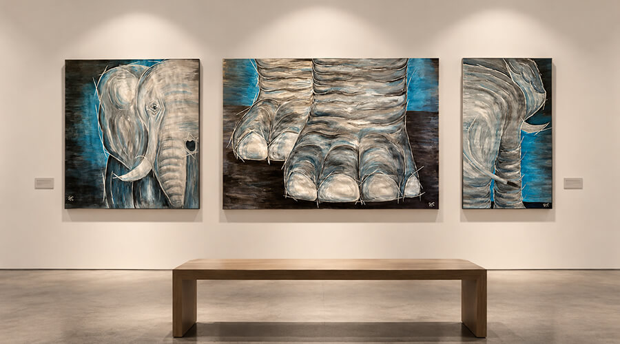Minimalist Elephant Art Gallery